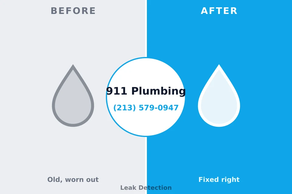Before and after: plumbing repair Moorestown-Lenola, NJ